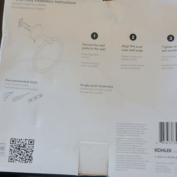 Kohler Willamette Towel Ring Model: R99802-BN - Picture 2 of 2